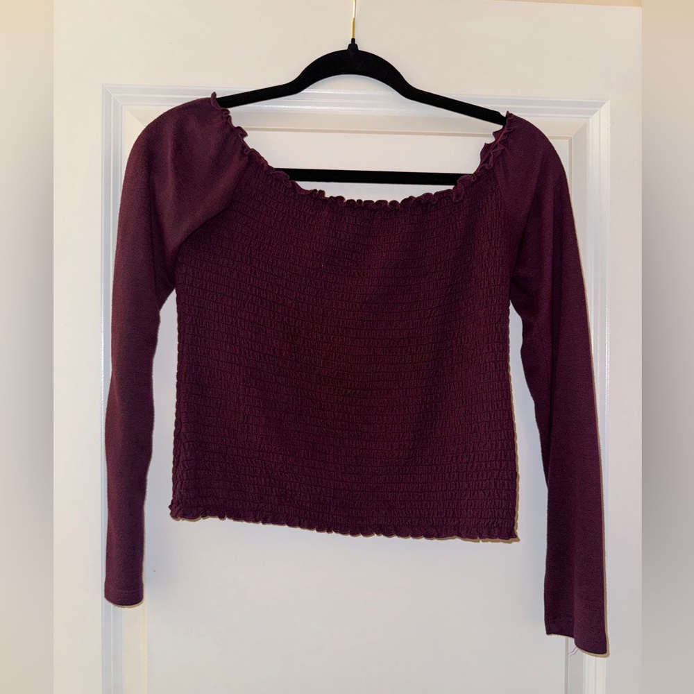 Hollister open shoulder top